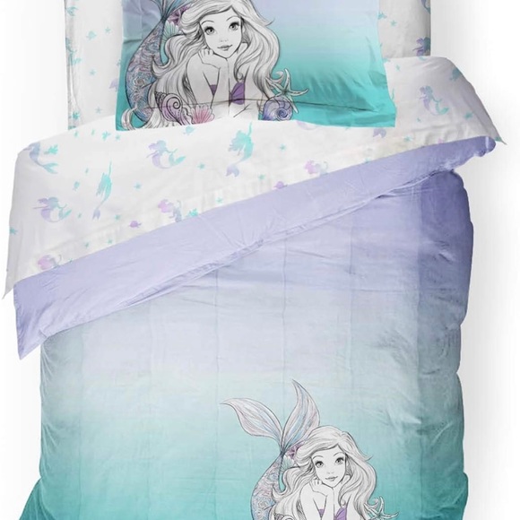 Little Mermaid 5 piece twin comforter set - Picture 3 of 5